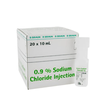 B Braun Sodium Chloride 0.9% for Inj 10ml Amp - BOX/20