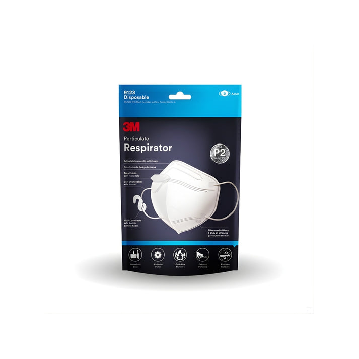 Buy 3M 9123 P2 Particulate Vertical Flat Fold Disposable Respirator |IV ...