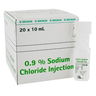 Sodium Chloride 0.9% for Injection 10ml Amp - BOX/20