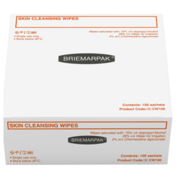 Skin Cleansing Wipe - 2% Chlorhexidine + 70% IPA - 1000PCS/CTN