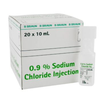 B Braun Sodium Chloride 0.9% for Inj 10ml Amp - BOX/20