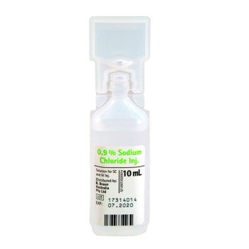 Sodium Chloride 0.9% for Injection 10ml Amp - BOX/20